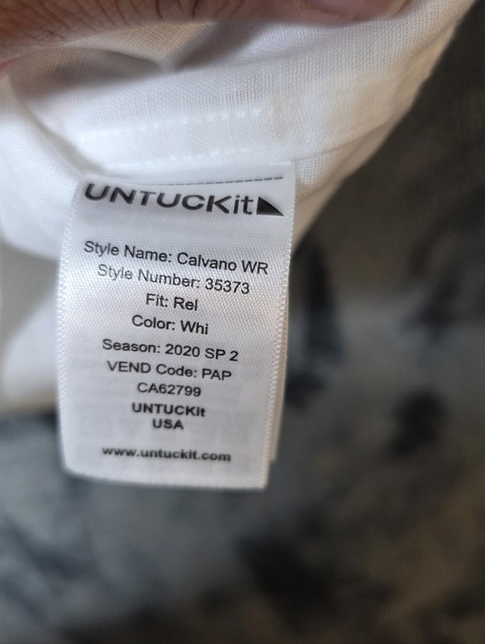 Untuckit Shirt Men Large White Linen Button Up Dress Solid Casual Camp Adult - Picture 6 of 7